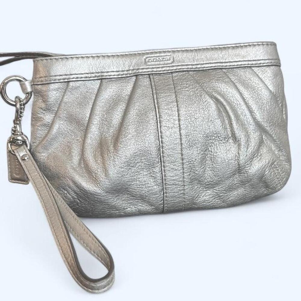 Coach bleeker silver metallic champagne